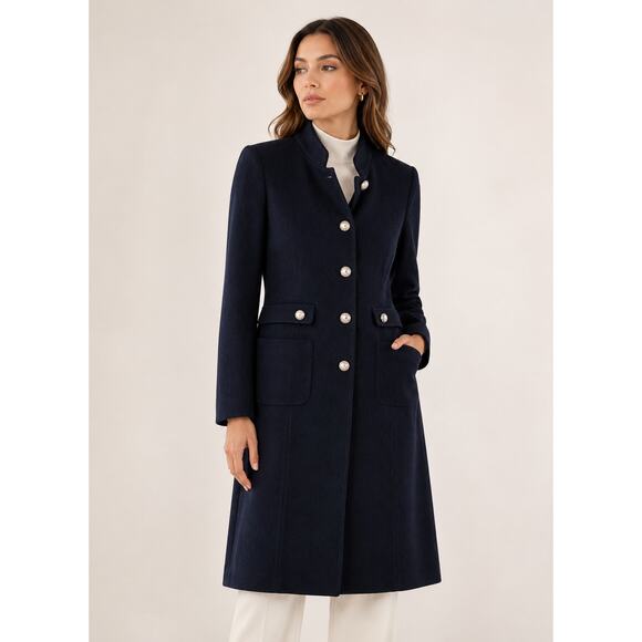 St. John Dresses & Skirts - ST. JOHN Button Front Pockets Long Sleeve Dress Caviar Line 8